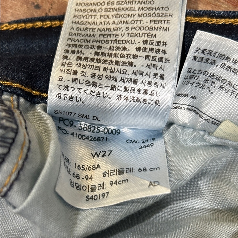 NWT Levi’s 724 High-Rise Straight Cropped Dark Wash Jeans - Picture 10 of 10